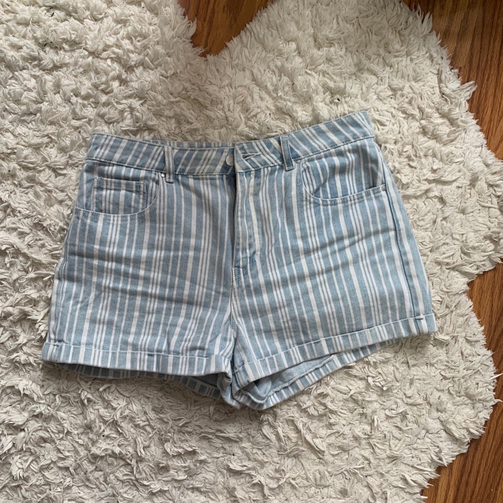 Pacsun striped vintage mom jean shorts